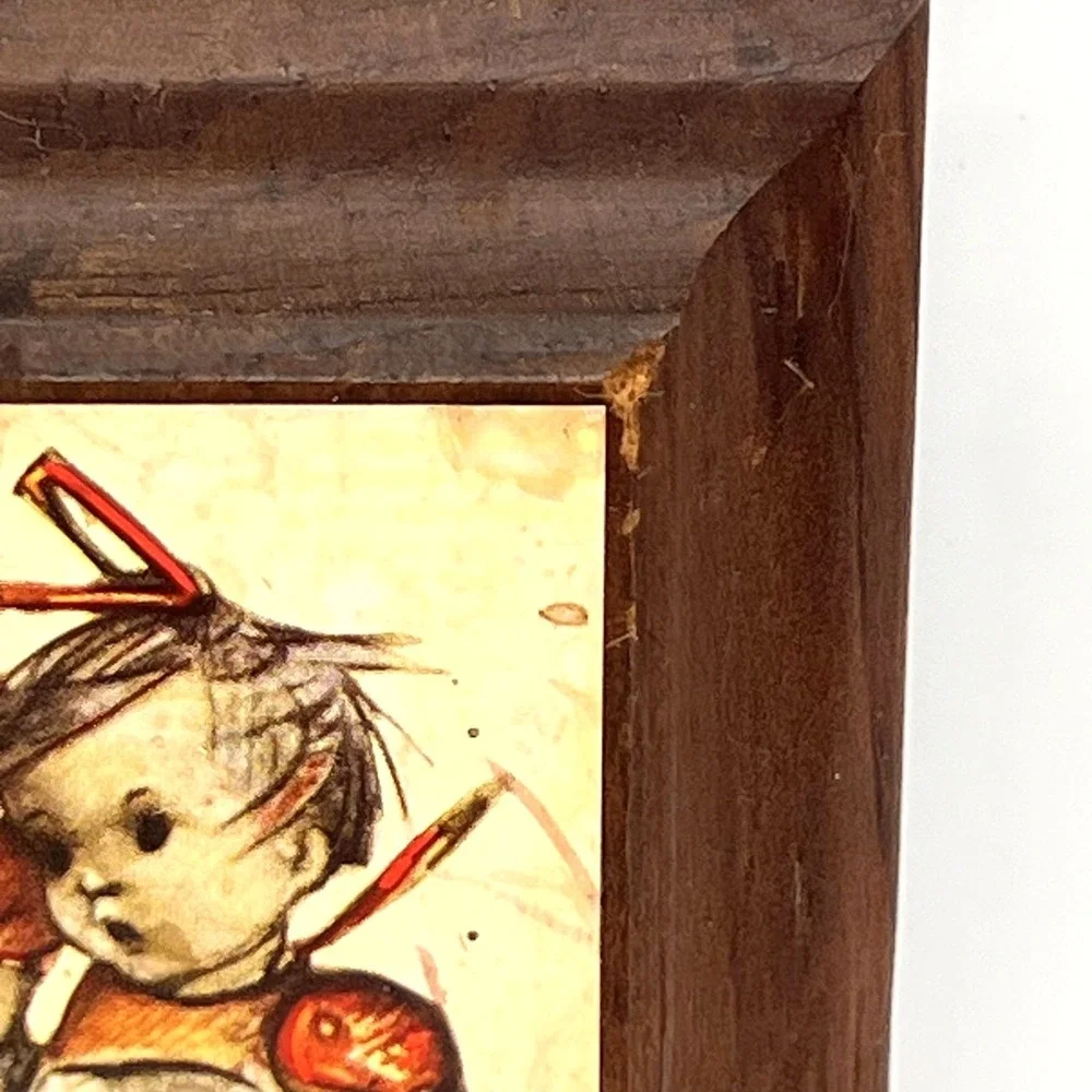 Vintage Hummel Wood Wall Plaques Lot of 3 Hanging Wall Art Boy and Girl Panels - Picture 16 of 16